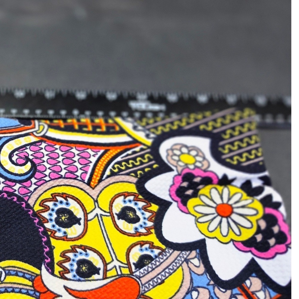 ECI New York Womens Large Multi-Color Psychedelic Floral Paisley Pencil Skirt - Picture 4 of 8